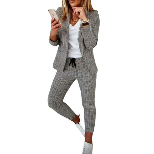 Damen Blazer und Hose Set