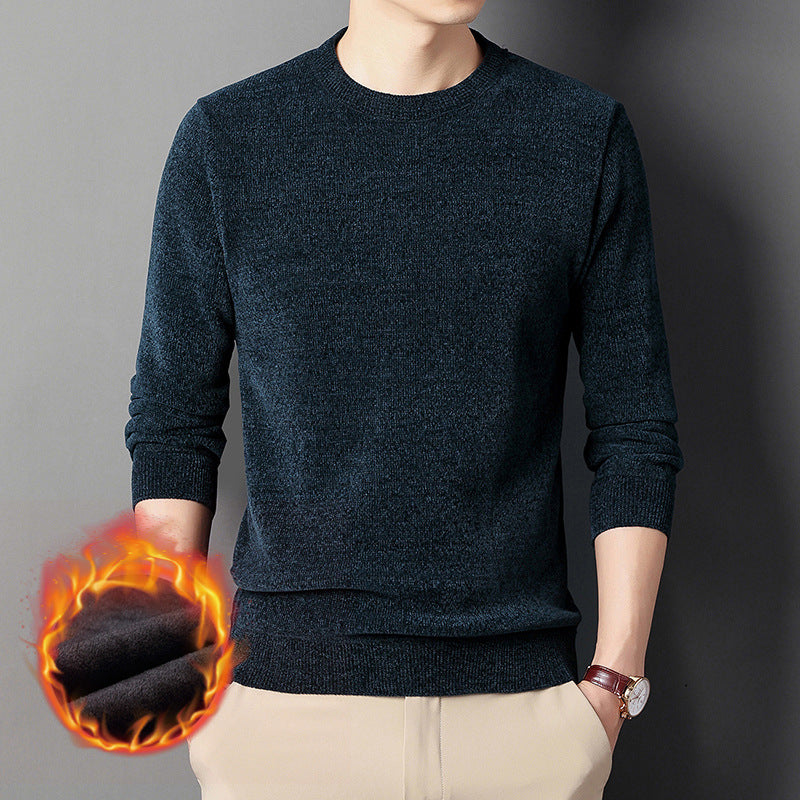 Herren Feinstrick-Thermopullover mit Thermo-Fleece-Innenfutter und schmaler Passform Shop Nory
