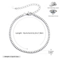Damen Armband mit funkelnden Zirkonsteinen und edlem 925 Sterling Silber Shop Nory