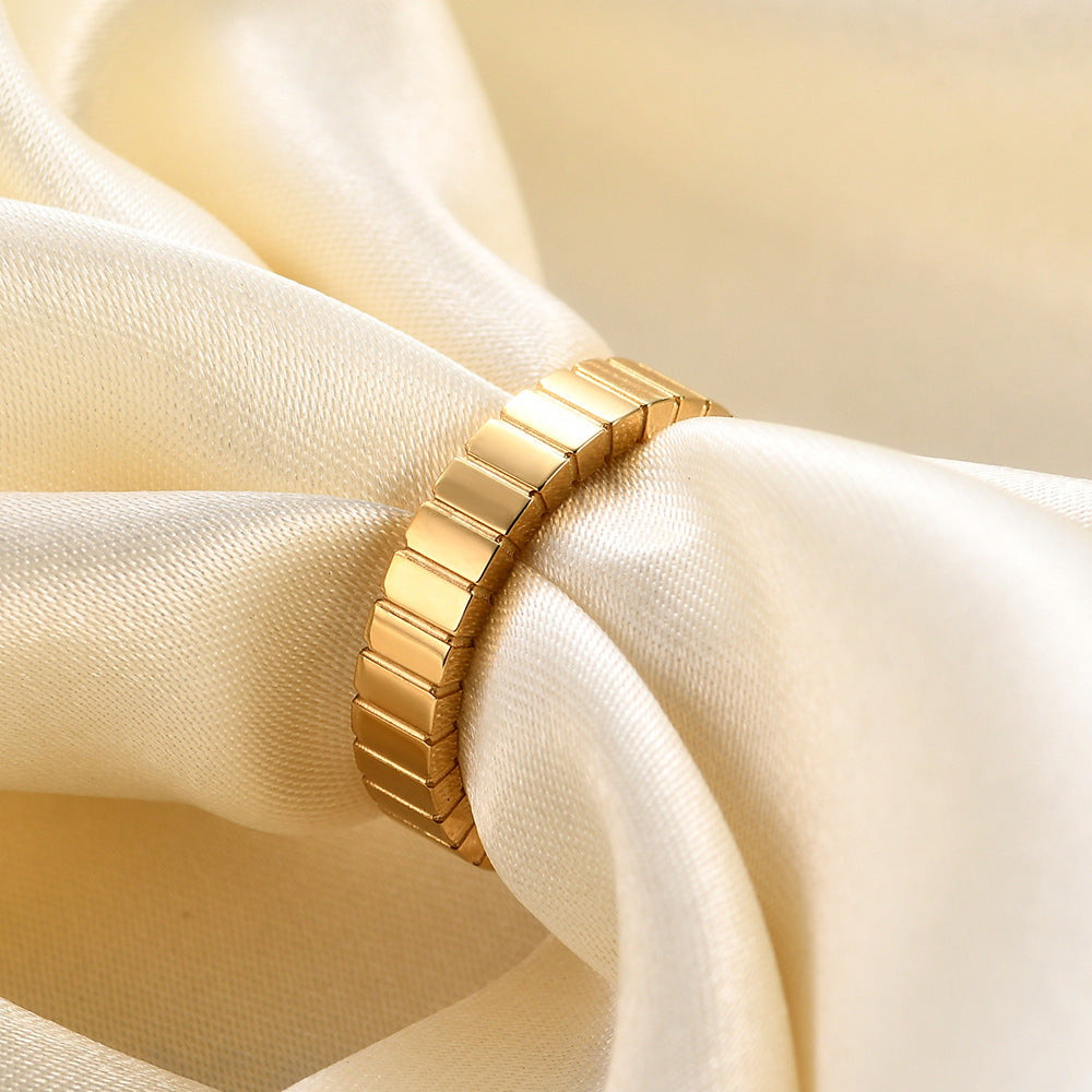 Damen flexibler Edelstahlring im modernen Design Shop Nory