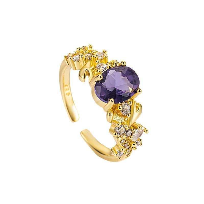Damen Ring mit kunstvollem Design und funkelnden Zirkonia Shop Nory