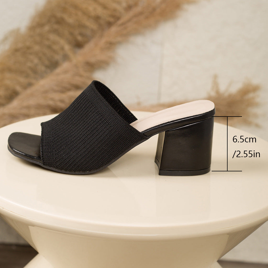 Damen Stylish Wedge-Sandaletten mit elastischem Obermaterial