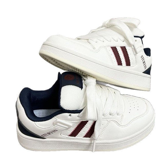 Damen modische Sneakers mit atmungsaktiven Mesh-Einsätzen und rutschfester Sohle