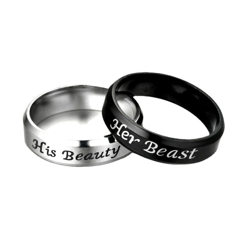 Herren Ring mit eingraviertem Liebesschriftzug aus hochwertigem Edelstahl Shop Nory
