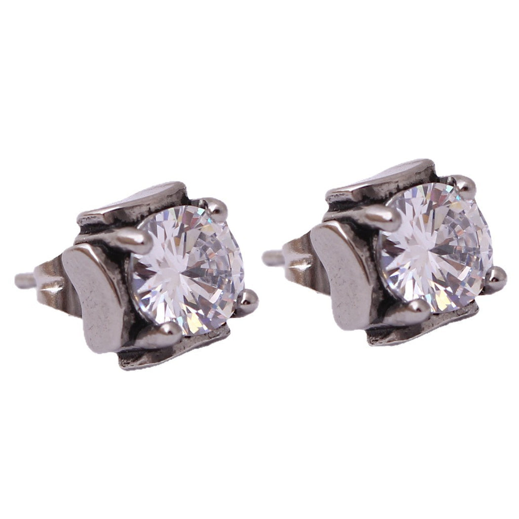 Damen Ohrstecker mit elegantem Zirkonia-Besatz Shop Nory