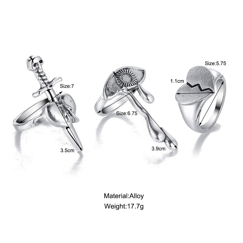 Damen Ring-Set mit stilvollen und kunstvoll gestalteten Designs Shop Nory