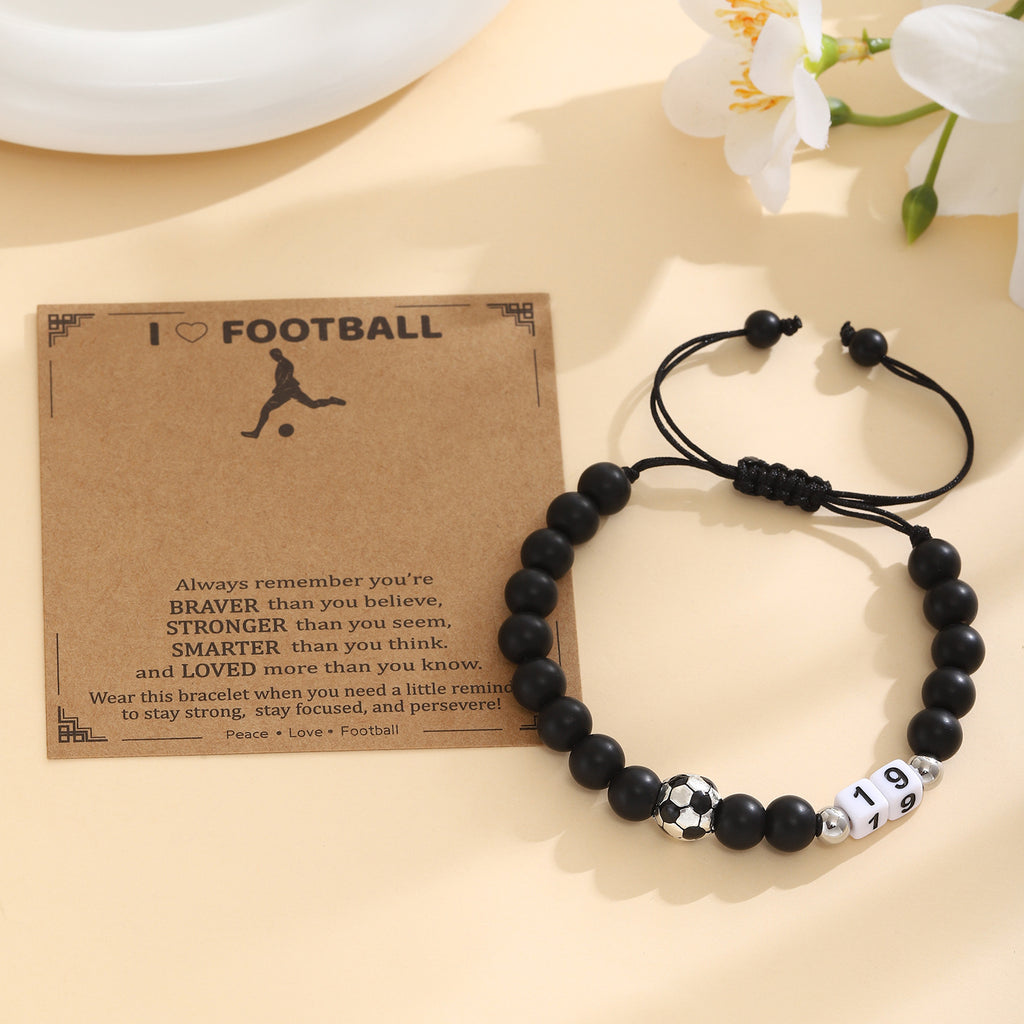 Damen Motivationsarmband mit Fußballdesign Shop Nory