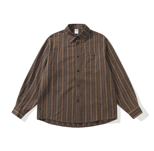 Unisex Lockeres Overshirt aus Leinenmischung mit Struktur und Brusttasche Shop Nory