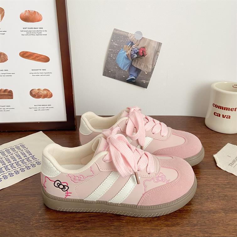 Damen Sneakers mit verspieltem Hello-Kitty-Motiv und bequemer Sohle
