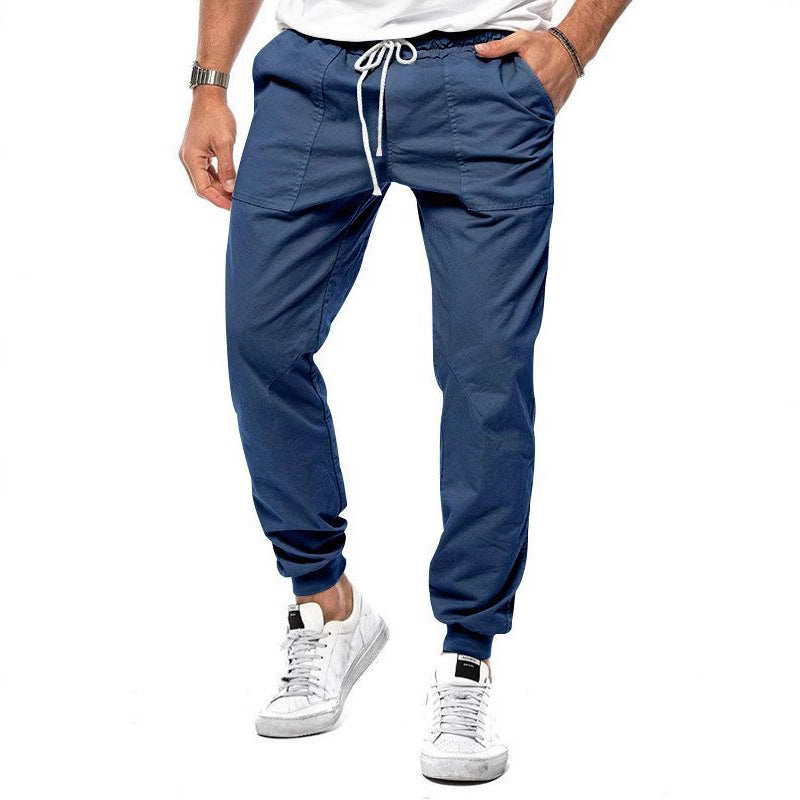 Herren Cargo-Jogginghose mit elastischem Bund und praktischen Taschen