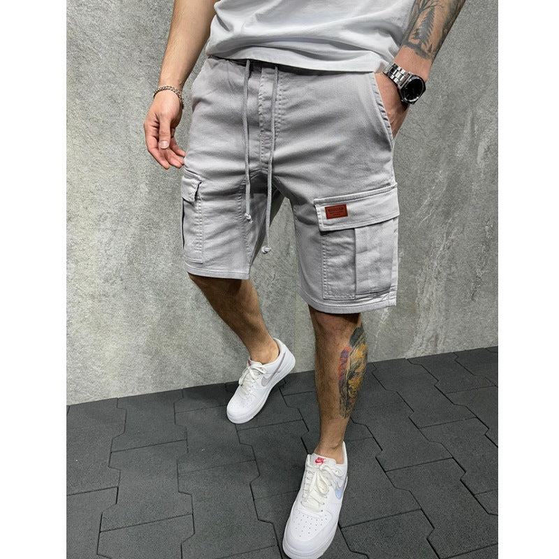 Herren Cargo-Shorts mit praktischen Seitentaschen und verstellbarem Gummizug Shopnory