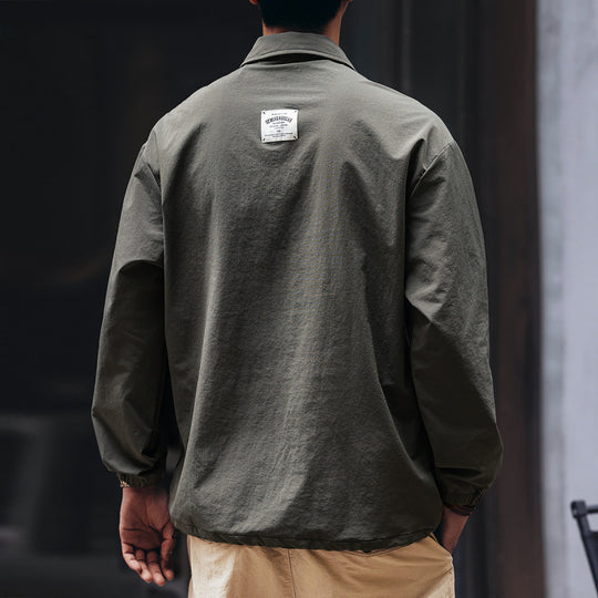 Herren Utility-Halbzip-Pullover mit Hemdkragen und Kängurutaschen Shop Nory