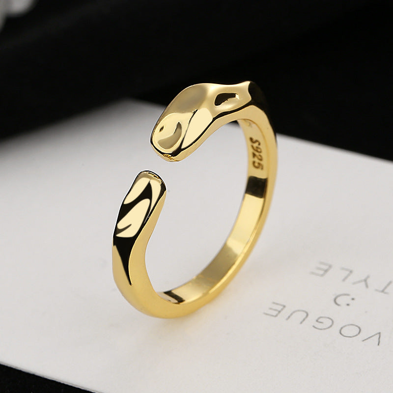 Damen Offener Ring mit einzigartigem, geschwungenem Design Shop Nory