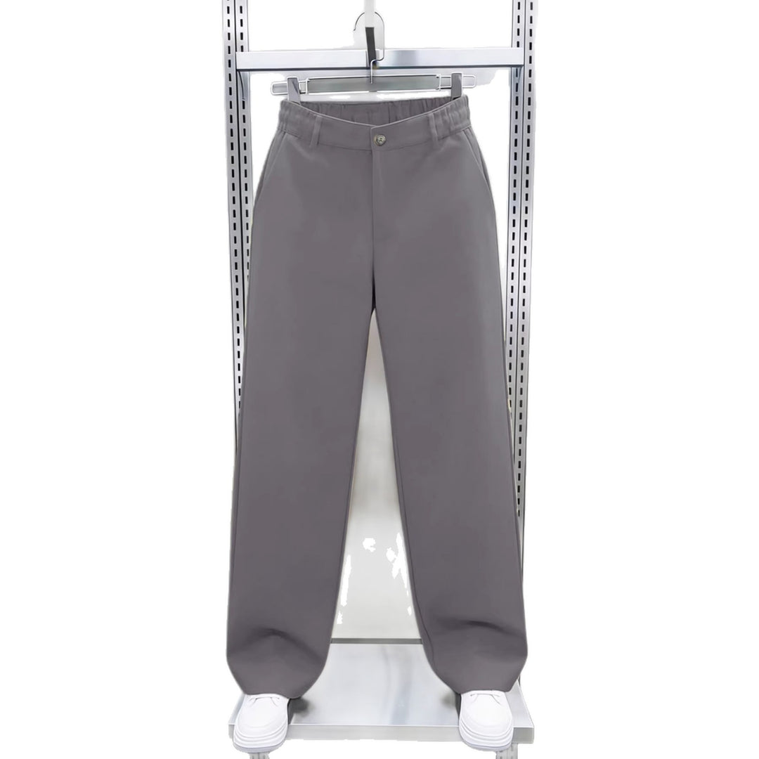 Herren Weite Twillhose mit hohem Bund, elastischem Rückenbund und geradem Bein Shop Nory