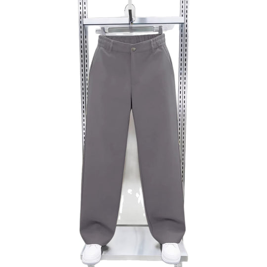 Herren Weite Twillhose mit hohem Bund, elastischem Rückenbund und geradem Bein Shop Nory