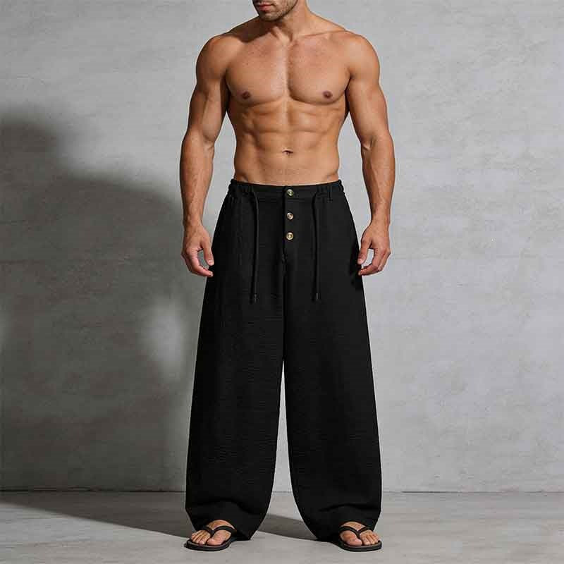 Herren Lässige Leinen-Shorts mit elastischem Bund und praktischem Kordelzug Shop Nory