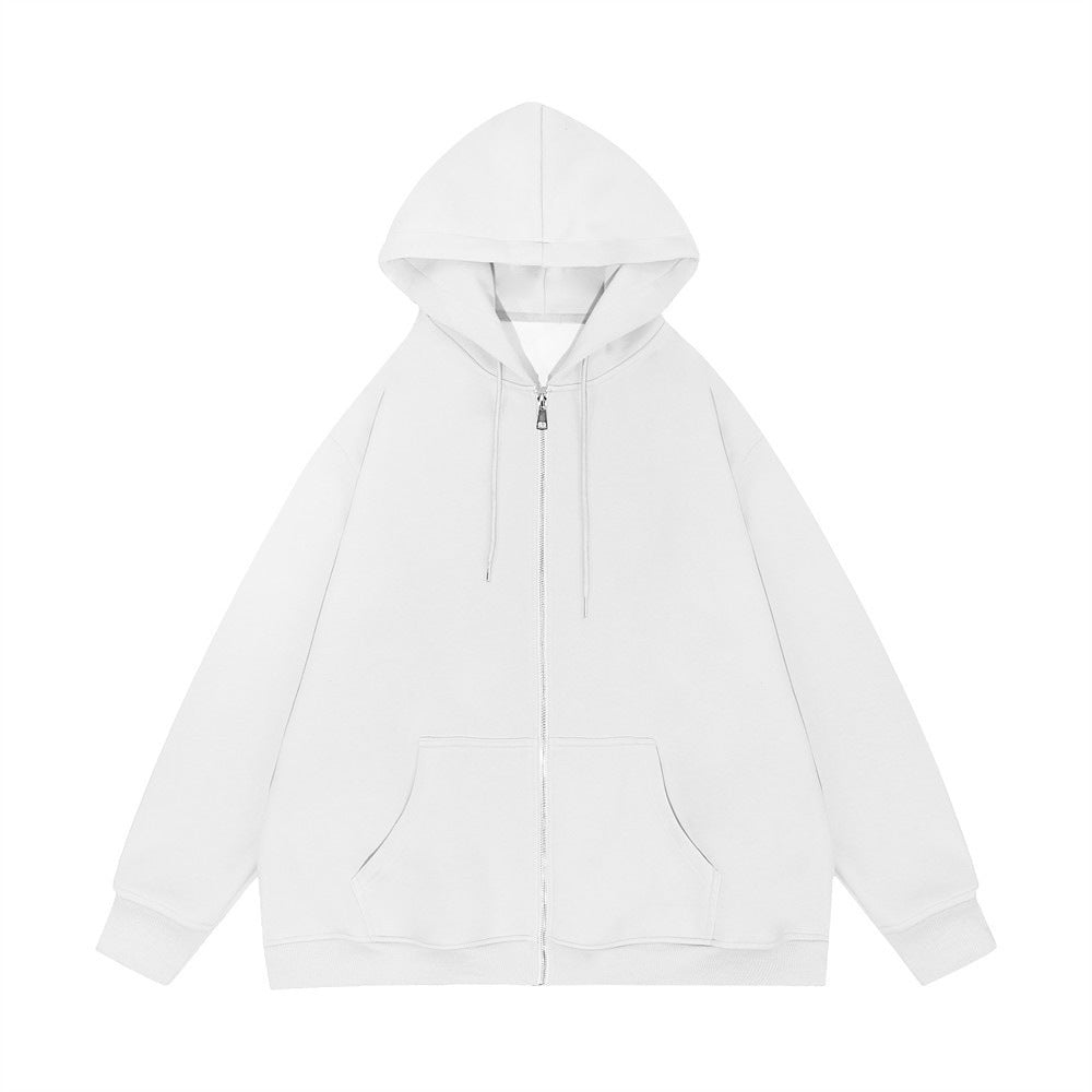 Unisex nan lässige Kapuzenjacke mit robustem Metall-Reißverschluss doppellagiger Kapuze und tiefen Känguru-Eingrifftaschen Shop Nory