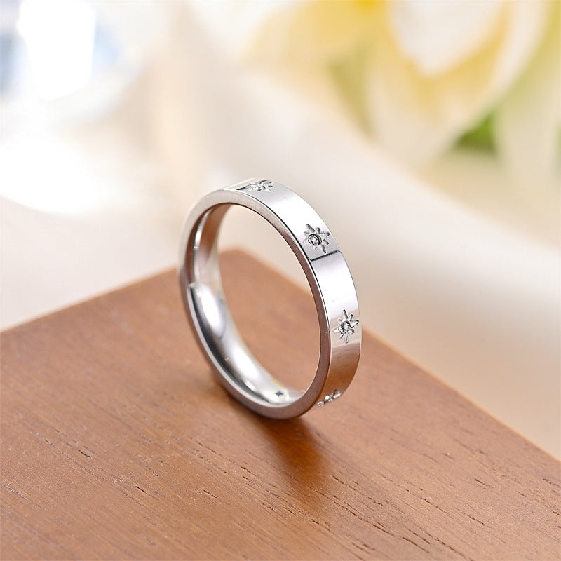 Damen Ring mit funkelnden Zirkonia-Steinen und elegantem Design Shop Nory