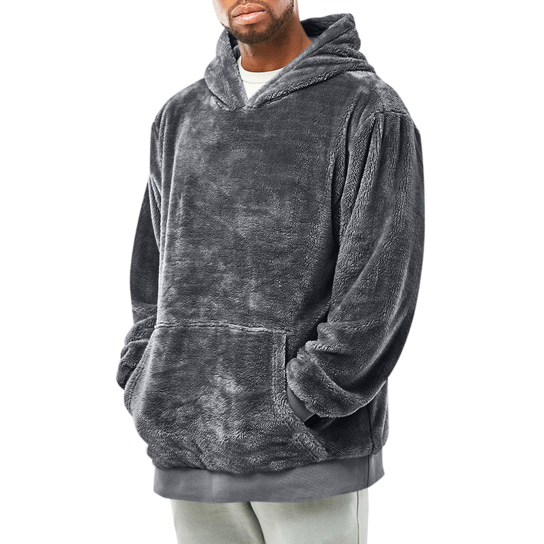 Herren kuscheliger Fleece-Hoodie