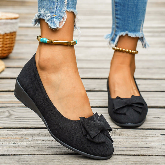Damen Klassische Ballerinas aus weichem Wildleder