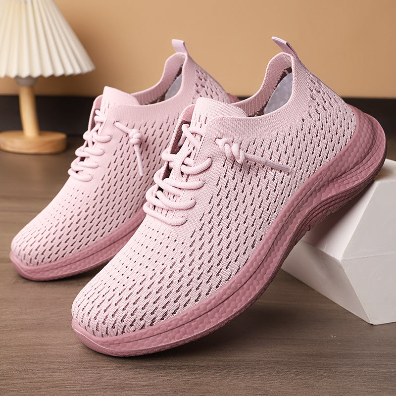 Herren nan atmungsaktiver Strick-Slip-On Sneaker mit sockenähnlichem Schaft, asymmetrischer Zier-Schnürung und stoßdämpfender Ortholite-Einlegesohle Shop Nory