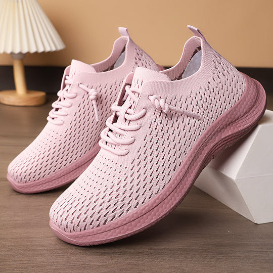 Herren nan atmungsaktiver Strick-Slip-On Sneaker mit sockenähnlichem Schaft, asymmetrischer Zier-Schnürung und stoßdämpfender Ortholite-Einlegesohle Shop Nory