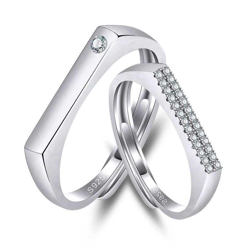 Damen eleganter Zirkonia-Besatz Ring Shop Nory