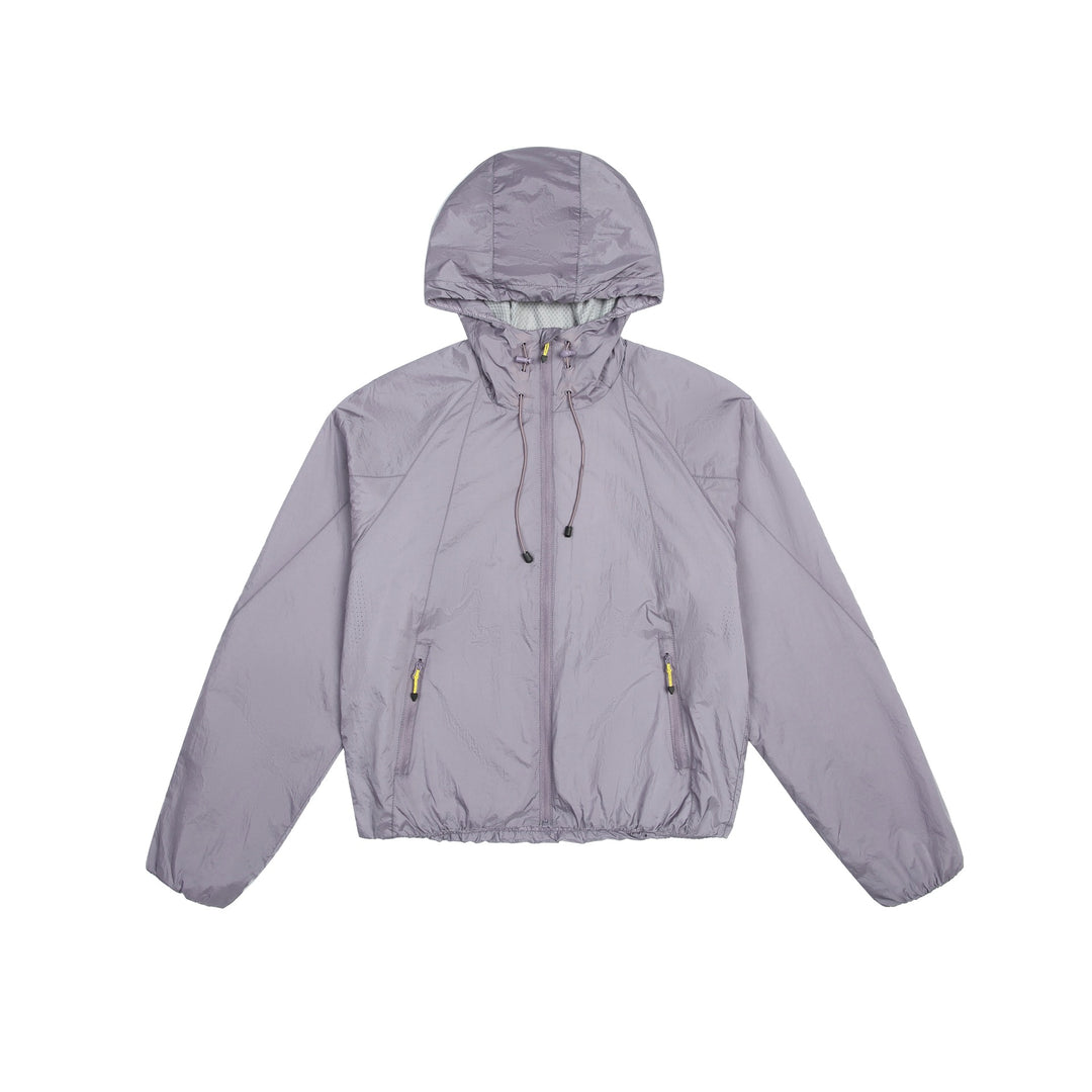 Unisex Leichter Windbreaker mit verstellbarer Kapuze, packbarer Nylonjacke Shop Nory