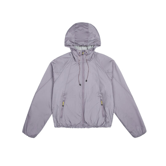 Unisex Leichter Windbreaker mit verstellbarer Kapuze, packbarer Nylonjacke Shop Nory