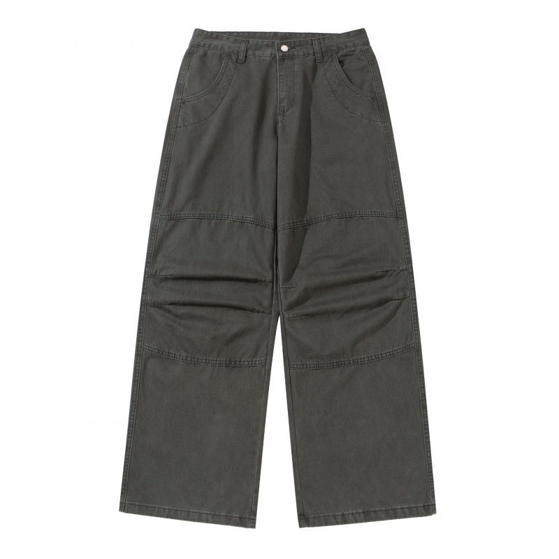 Damen Weite Utility-Hose aus robustem Canvas mit verstärkten Knie-Paneelen Shop Nory