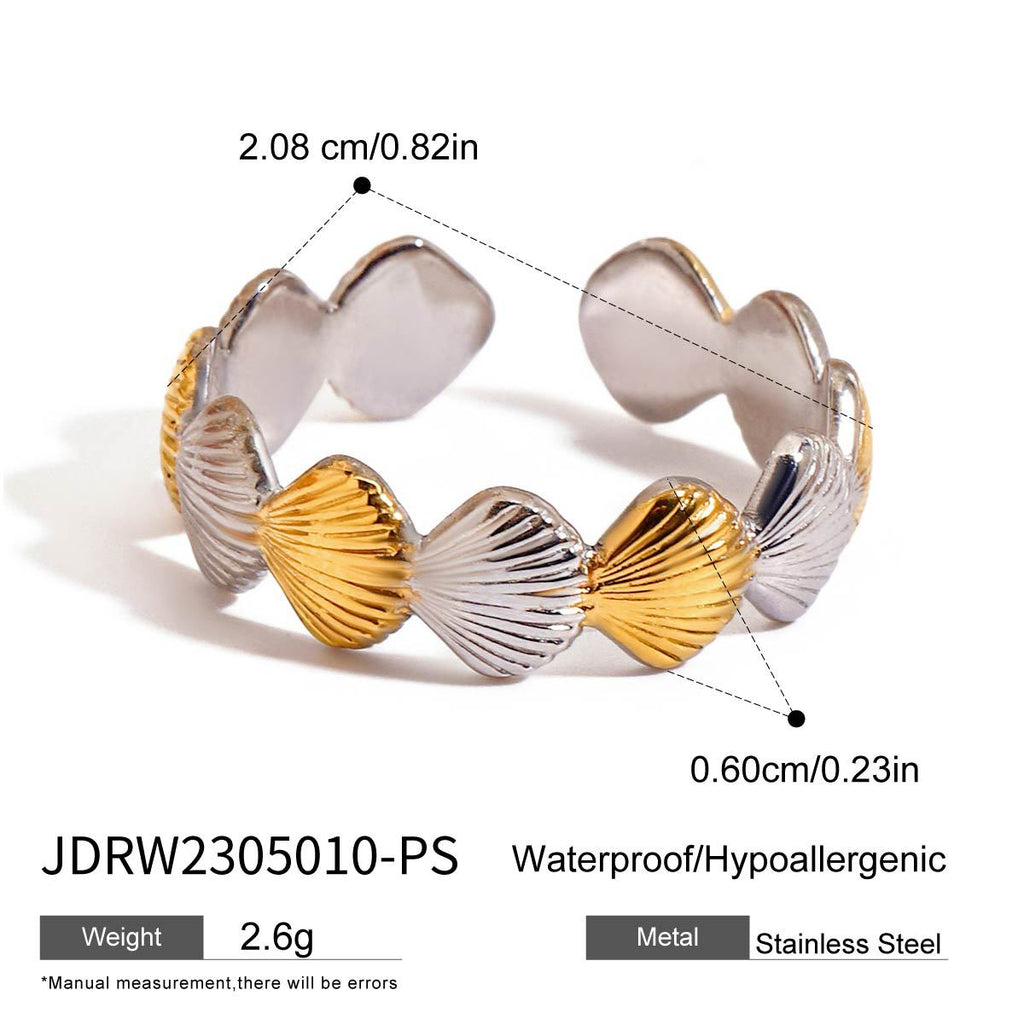 Damen Offenes Armband mit muschelförmigem Design und hypoallergenen Eigenschaften Shop Nory