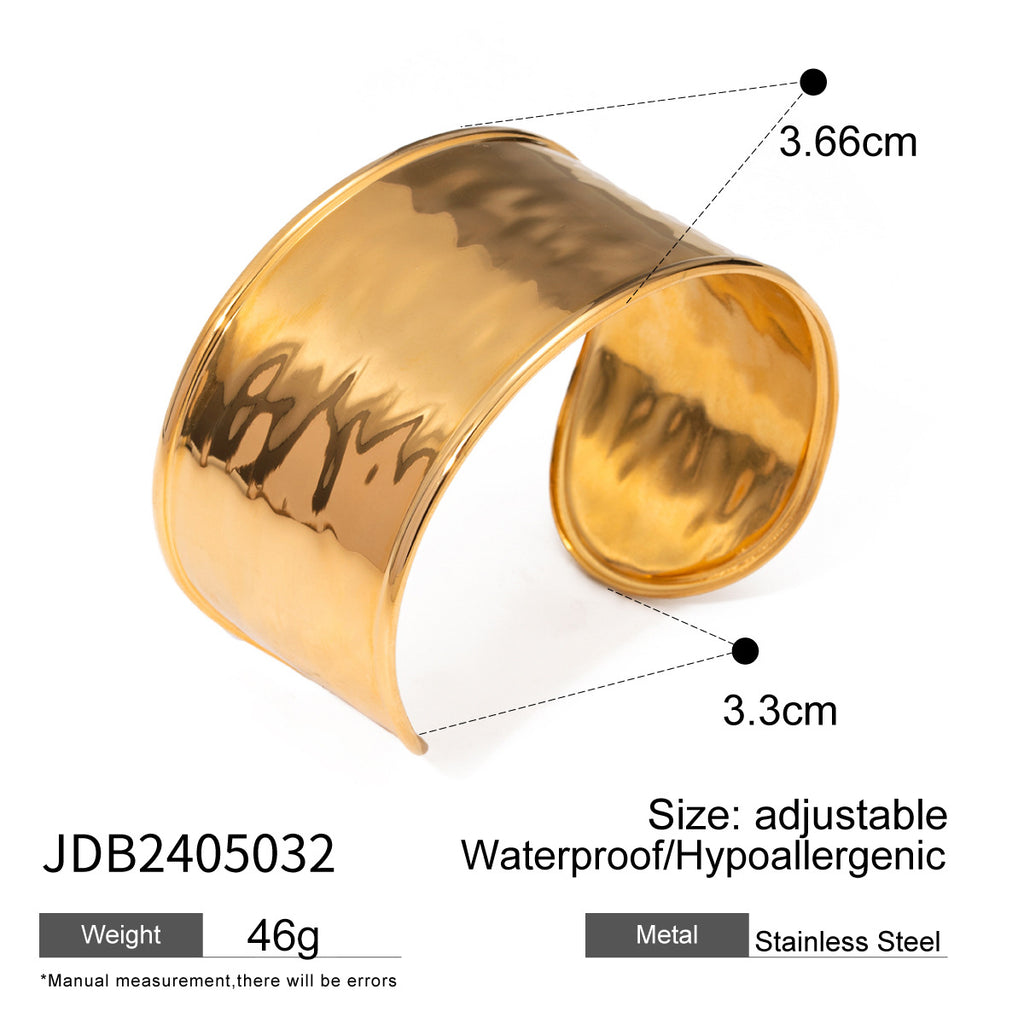 Damen Armreif aus hypoallergenem und wasserdichtem Edelstahl mit modernem Design Shop Nory