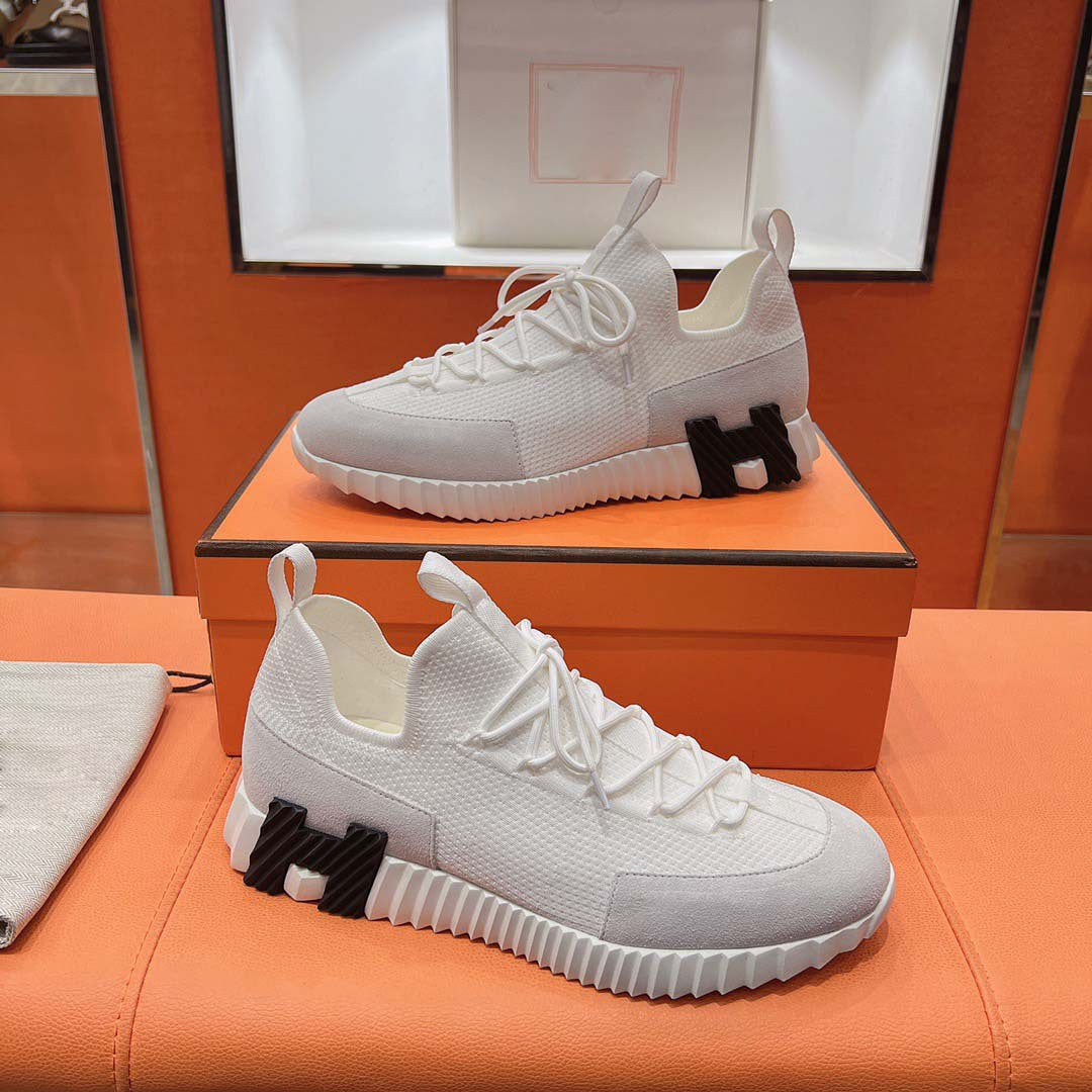 Damen Sportliche Sneakers mit elastischer Strickoberfläche und rutschfester Sohle