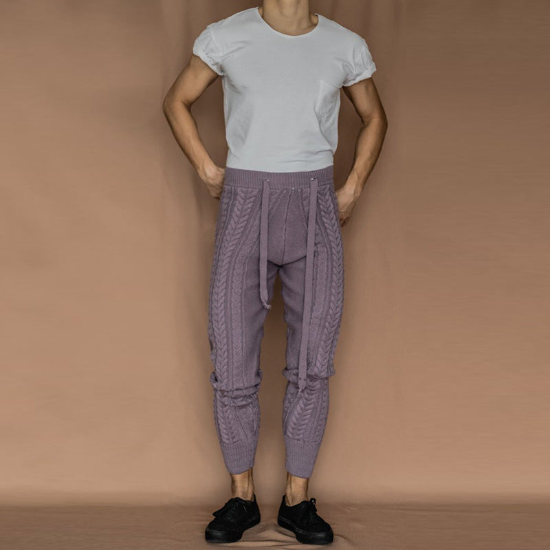 Herren Kabelstrick-Jogginghose mit Tunnelzug Shop Nory
