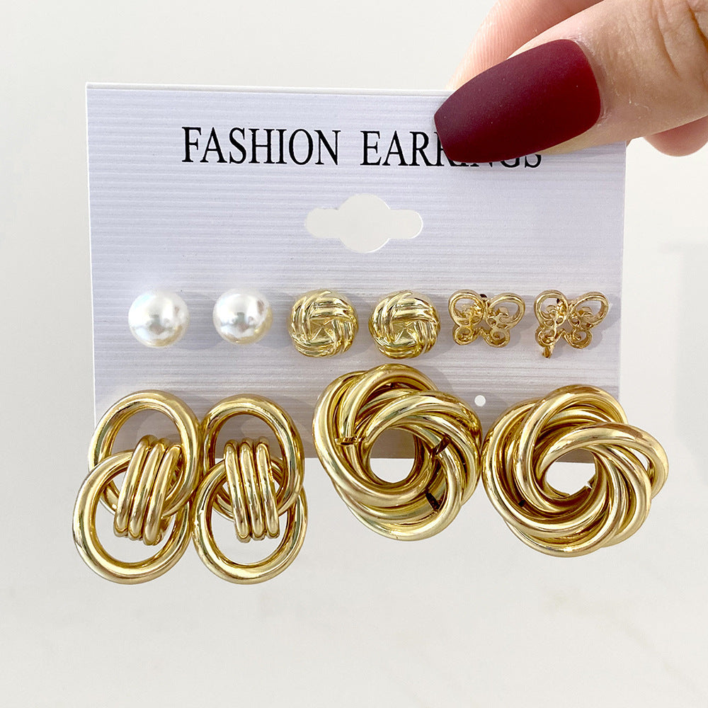 Damen Ohrringe Set mit verschiedenen eleganten Designs Shop Nory