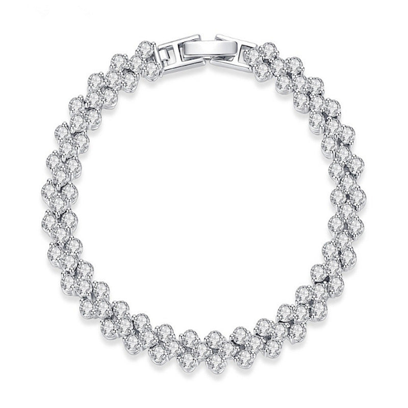 Damen Armband mit Funkelnden Zirkonia Steinen Shop Nory