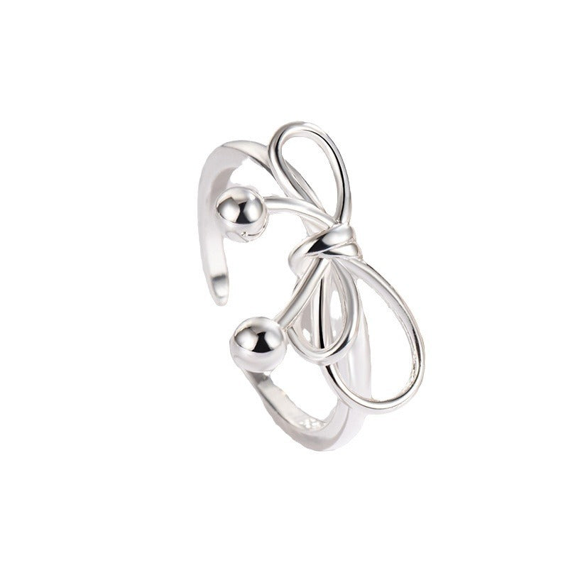 Damen filigraner und eleganter Silberring Shop Nory