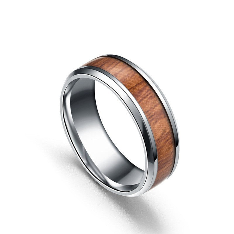 Herren Ring mit hochwertiger Holz- und Edelstahlkombination Shop Nory