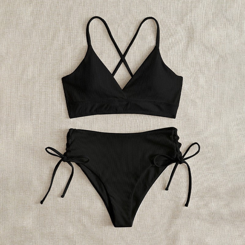 Damen Triangel-Bikini mit raffinierter Raffung Shopnory