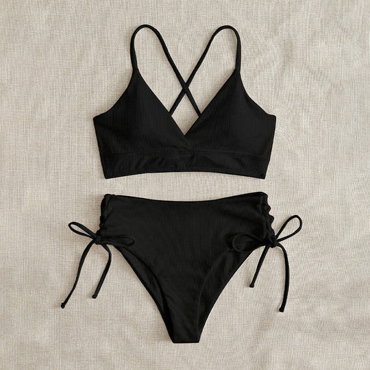 Damen Triangel-Bikini mit raffinierter Raffung Shopnory