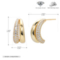 Damen Ohrhänger mit funkelndem Zirkonbesatz und eleganter 925 Sterling Silberfassung Shop Nory