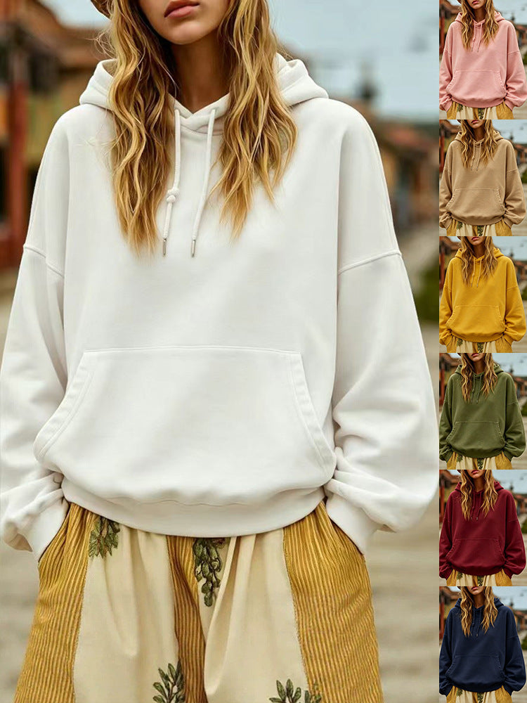 Damen Oversize-Kapuzenpullover mit Kängurutasche und Relaxed-Fit Shop Nory