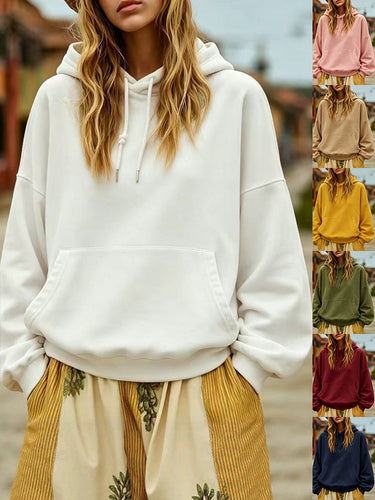 Damen Oversize-Kapuzenpullover mit Kängurutasche und Relaxed-Fit Shop Nory