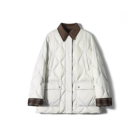 Damen Steppjacke mit karierten Akzenten Shop Nory