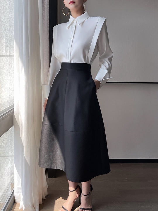 Damen Elegante und modische Bluse mit innovativen Schnitt Shop Nory