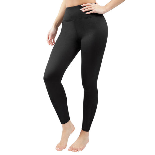 Damen Figurformende High‑Waist Leggings aus meliertem Power‑Stretch mit breitem Komfortbund Shopy Nory