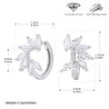 Damen Ohrringe mit luxuriösem Zirkonbesatz und moderne Kreolen Shop Nory
