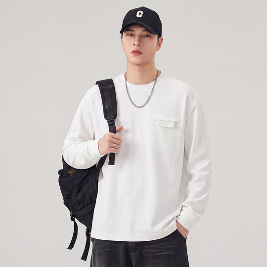 Herren Oversize Sweatshirt mit Brustklappe und Raglanärmeln Shop Nory
