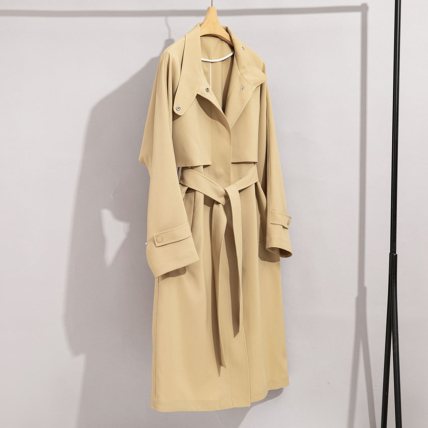 Damen Trenchcoat mit Bindegürtel und abnehmbarem Cape-Detail Shop Nory