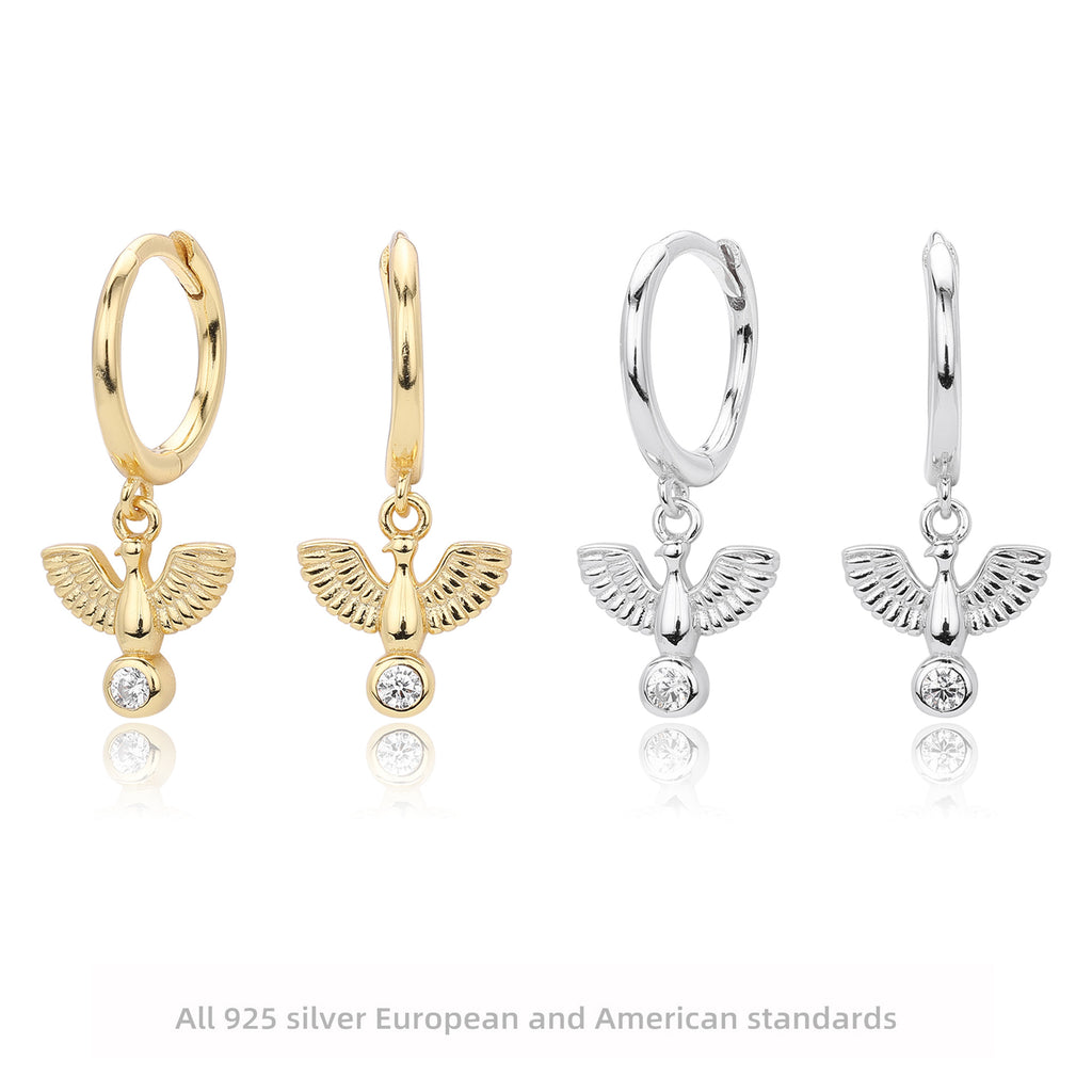 Damen Ohrhänger im engelsgleichen Design aus hochwertigem 925 Sterling Silber Shop Nory